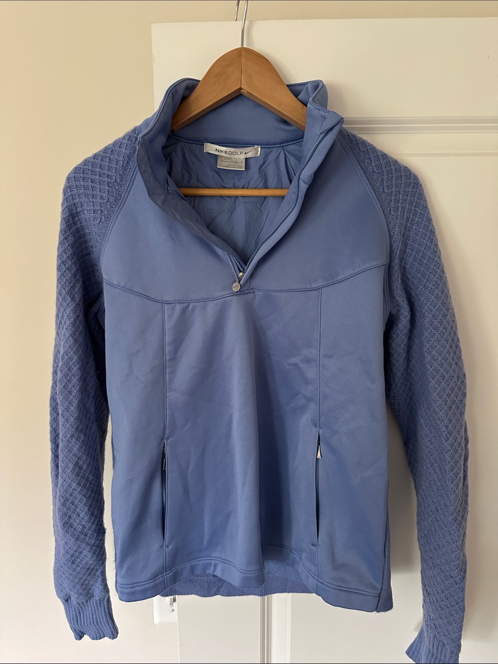 Nike Light Blue women’s  Quarter-Zip lined Sweater
